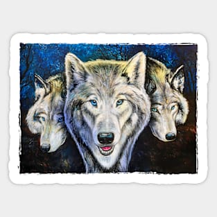 Mystic wolf pack Sticker